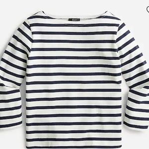 J. Crew classic-fit boatneck top in stripe